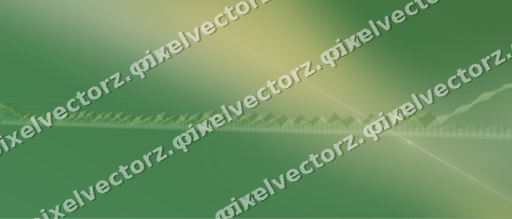 Glowing neon chart background in lime and yellow