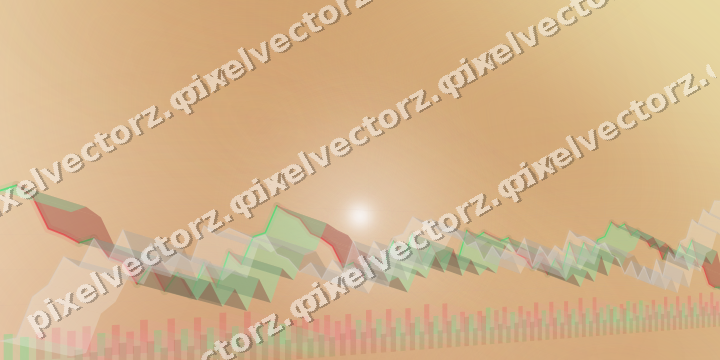 Soft pastel chart background in orange and teal