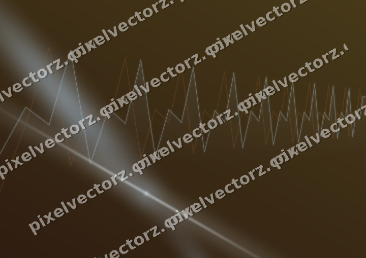 Glowing neon chart background in blue and orange
