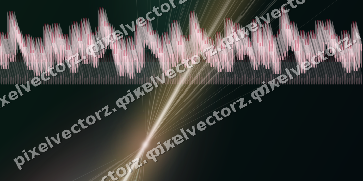 Glowing neon chart background in pink and amber