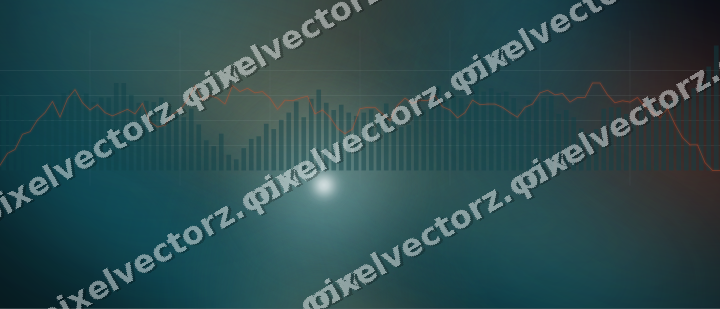 Leuchtender Neon Diagramm Hintergrund in Petrol und Orange