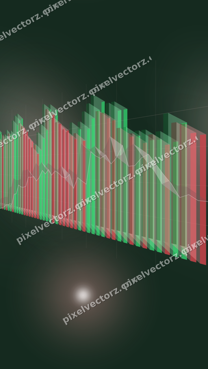 Nahtloser Neon Diagramm Hintergrund in Rot und Dunkelgrün