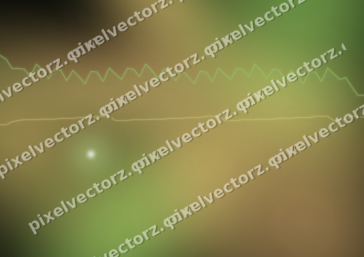 Glowing neon chart background in lime and yellow