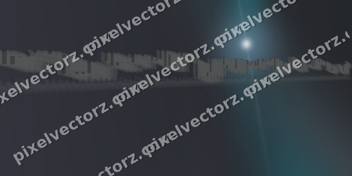 Glowing neon chart background in teal and pale cyan