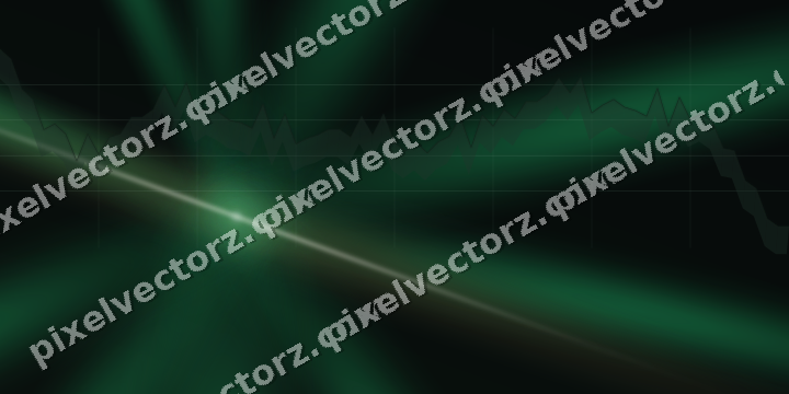 Glowing neon chart background in green and amber