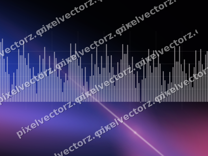 Glowing neon chart background in pink and blue