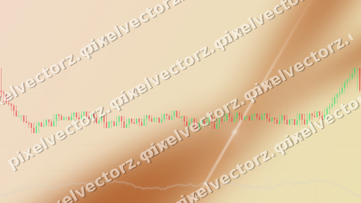 Soft pastel chart background in orange and teal