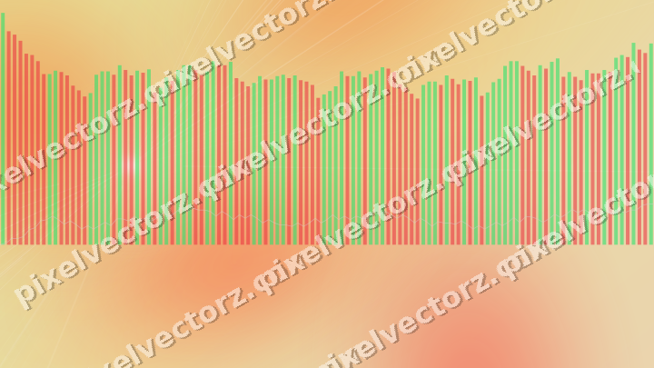 Soft pastel chart background in red and orange