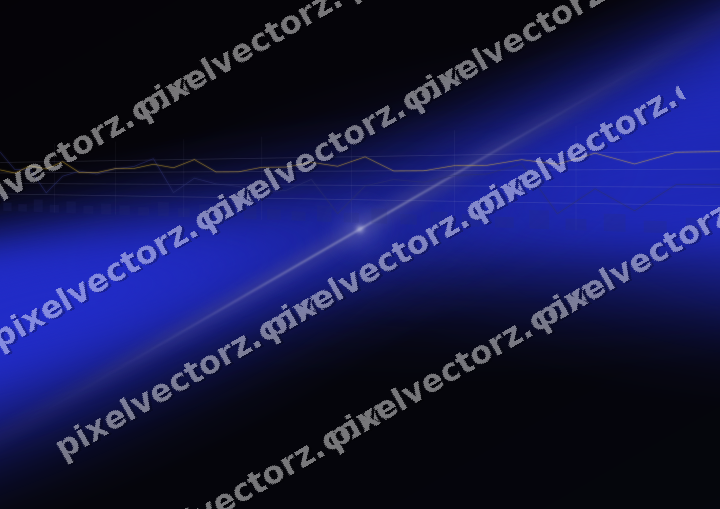 Glowing neon chart background in blue and amber