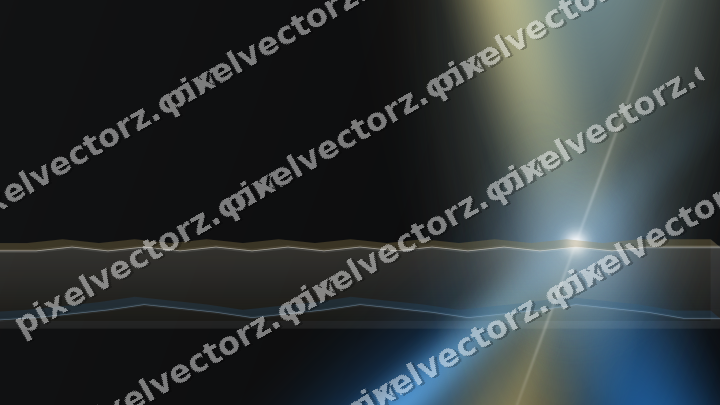 Glowing neon chart background in blue and amber