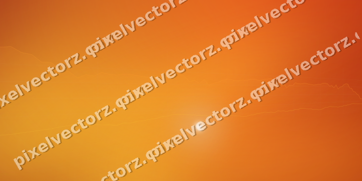 Glowing neon chart background in orange and amber