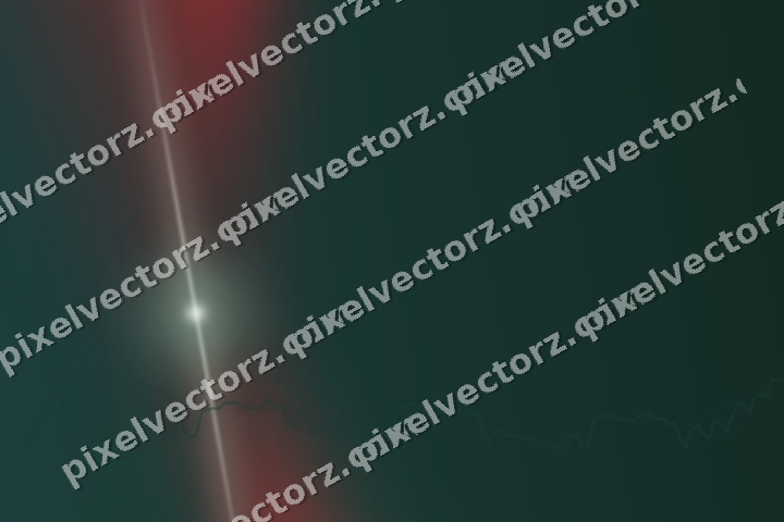 Glowing neon chart background in dark green and red
