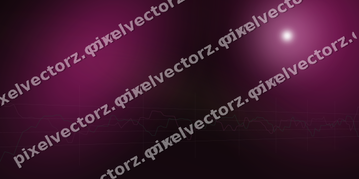 Glowing neon chart background in magenta and pink