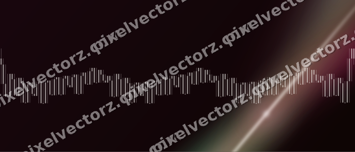 Glowing neon chart background in pink and green