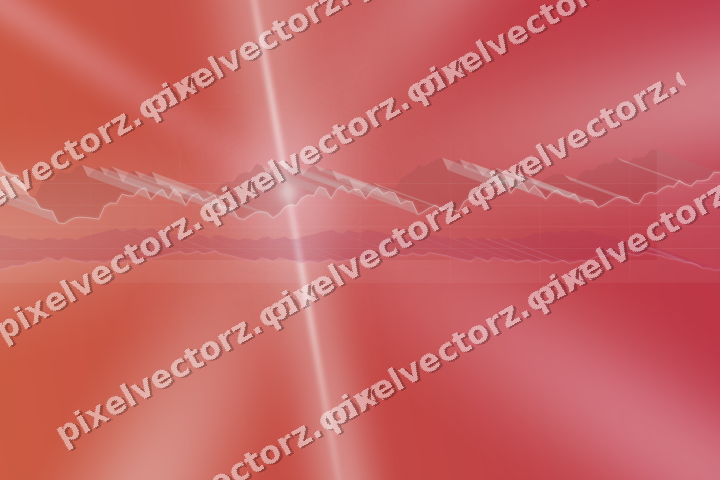 Glowing neon chart background in pale pink and pale red