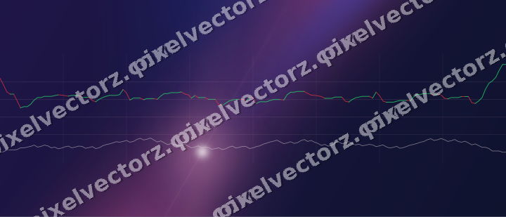 Glowing neon chart background in pink and blue