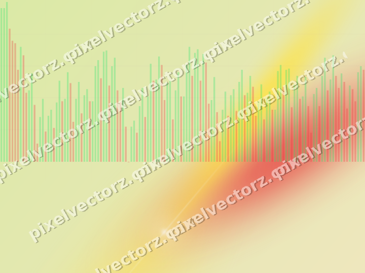 Soft pastel chart background in red and orange