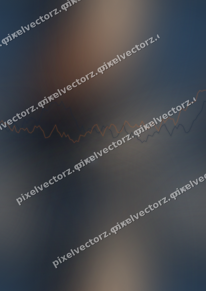 Nahtloser Neon Diagramm Hintergrund in Dunkelblau und Orange