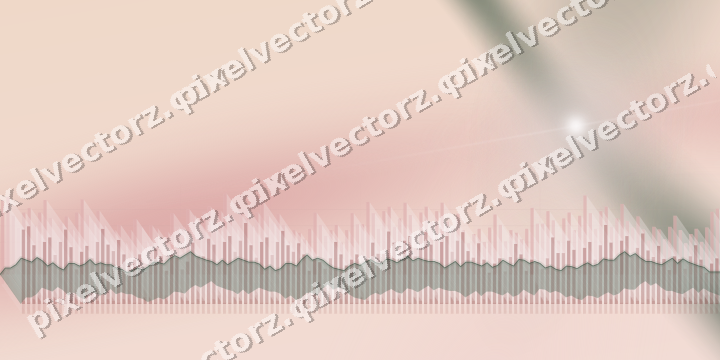 Soft pastel chart background in red and dark green