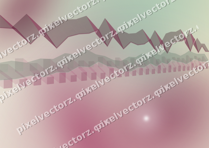 Soft pastel chart background in dark pink and green