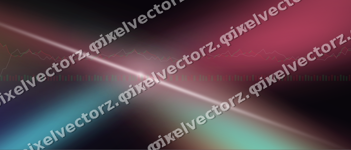 Glowing neon chart background in pink and amber