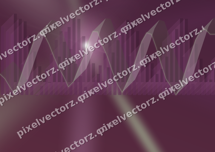 Glowing neon chart background in dark magenta and lime