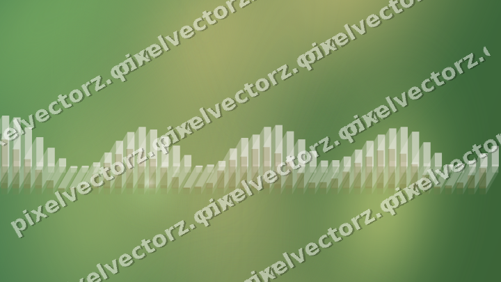 Glowing neon chart background in lime and yellow