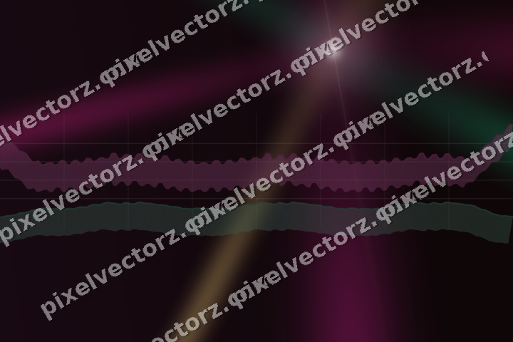 Glowing neon chart background in magenta and pink