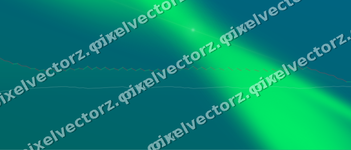 Glowing neon chart background in green and lime