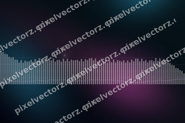 Glowing neon chart background in magenta and purple