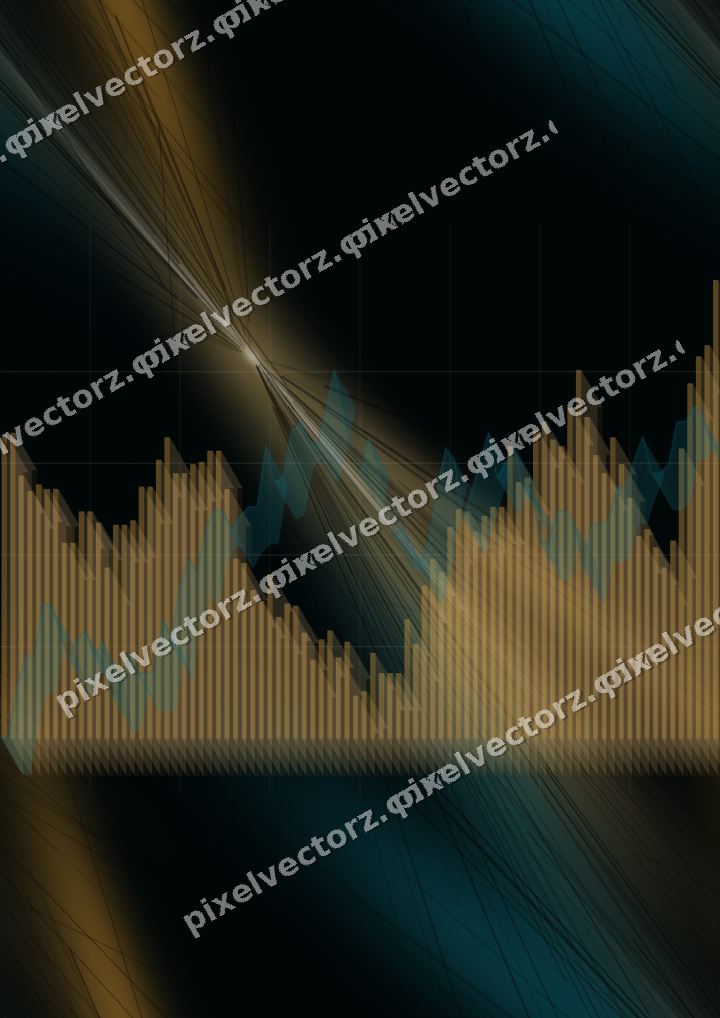 Nahtloser Neon Diagramm Hintergrund in Bernstein und Petrol