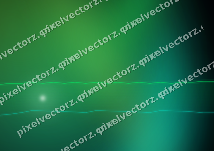 Glowing neon chart background in green and lime