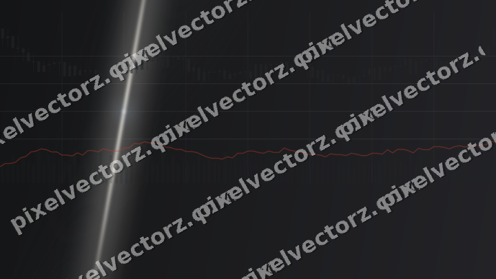 Glowing neon chart background in red and pale amber