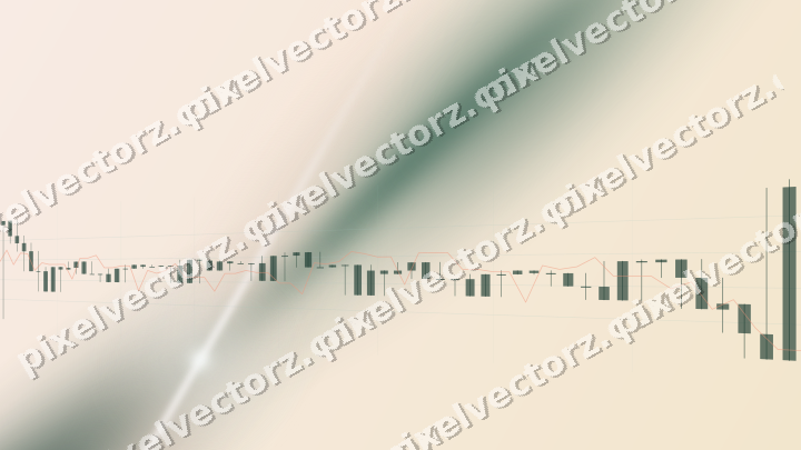 Soft pastel chart background in dark green and orange
