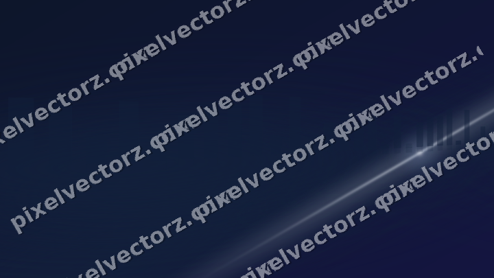 Glowing neon chart background in dark blue and white