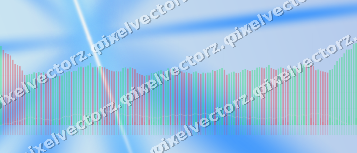 Soft pastel chart background in blue and red