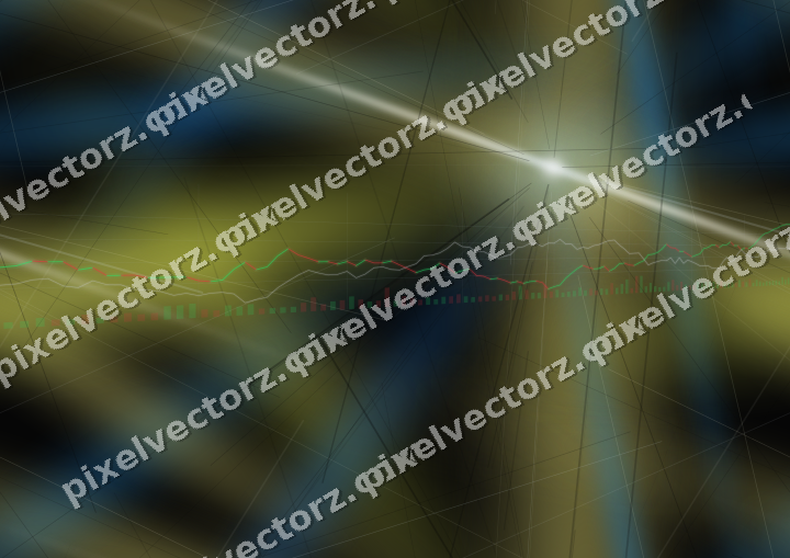 Nahtloser Neon Diagramm Hintergrund in Blau und Gelb