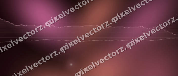 Glowing neon chart background in pink and red