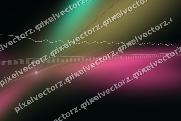 Glowing neon chart background in pink and orange