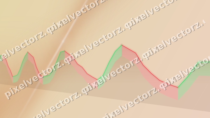 Soft pastel chart background in orange and blue