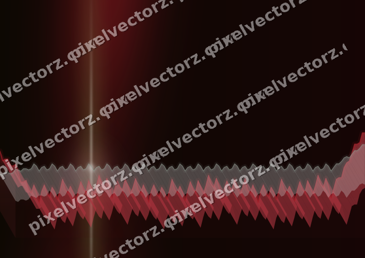 Glowing neon chart background in red and green