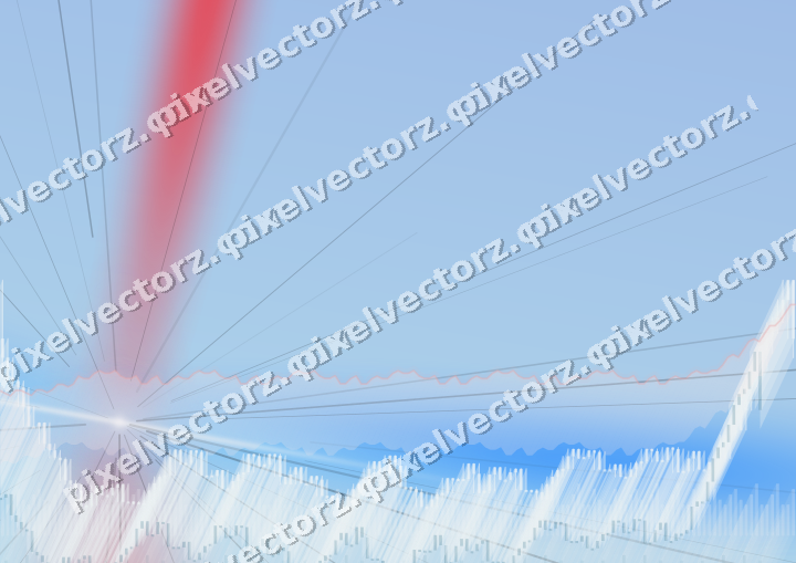 Soft pastel chart background in blue and red