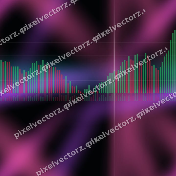 Nahtloser Neon Diagramm Hintergrund in Magenta und Violett