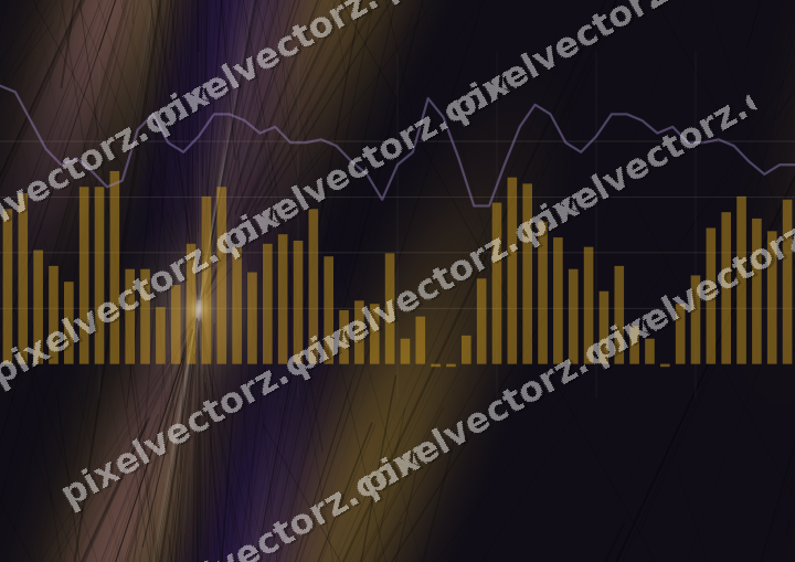 Nahtloser Neon Diagramm Hintergrund in Bernstein und Violett