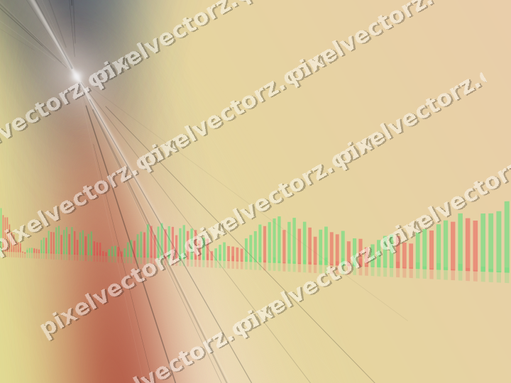 Soft pastel chart background in dark blue and red