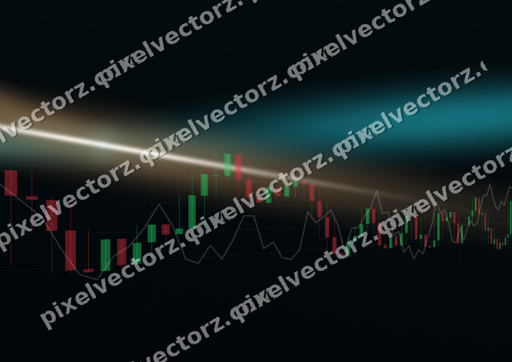 Leuchtender Neon Diagramm Hintergrund in Petrol und Orange