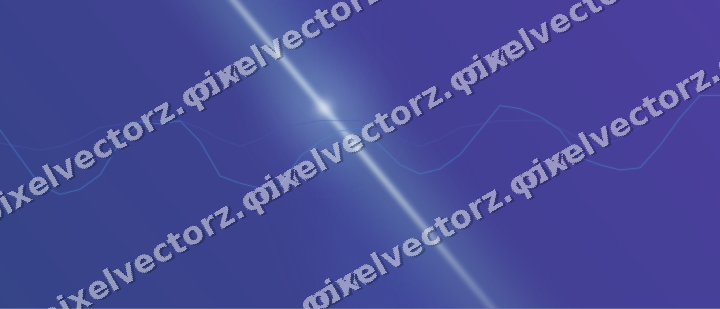 Glowing neon chart background in blue and cyan