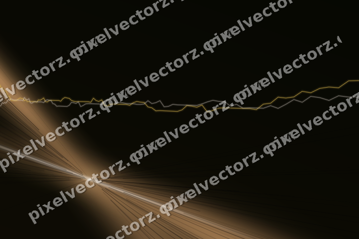 Glowing neon chart background in amber and orange
