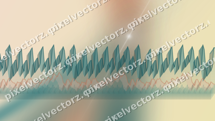 Soft pastel chart background in dark teal and orange