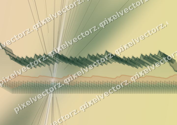 Soft pastel chart background in dark green and orange